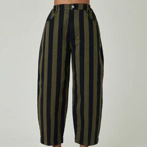 Beyond Nine Remi Olive & Black Stripe Jeans